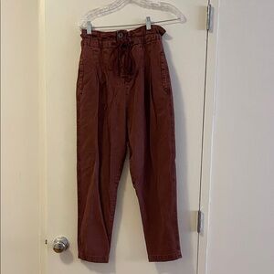 Free People Women's Rust Chinos